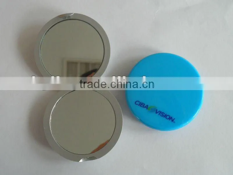 plastic heart shape makeup mirror with comb