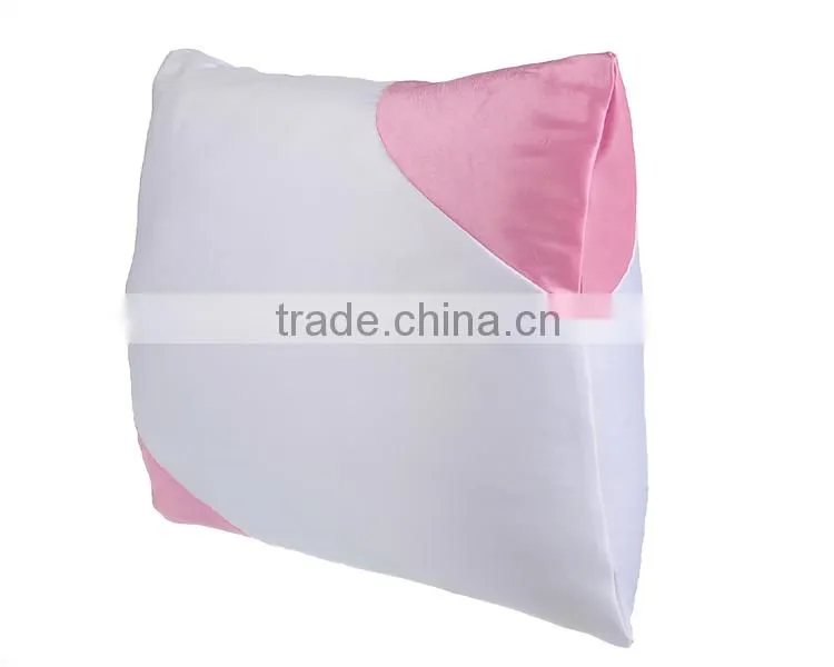 Customized style sublimation pillow case in pink color
