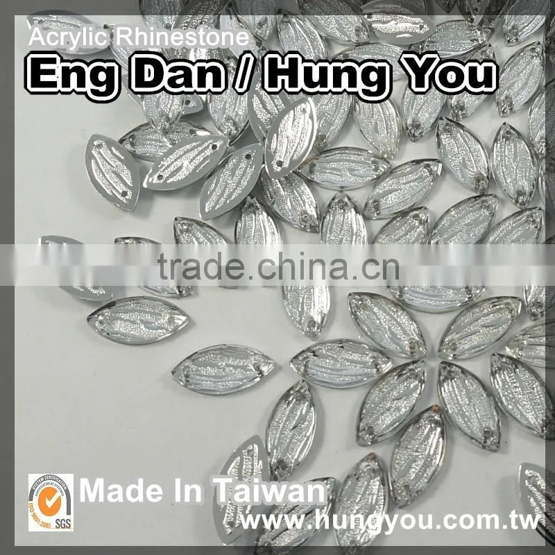 2 holes Round Shape Rhinestones for clothes