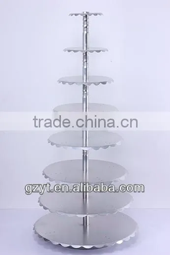 4-Column Aluminum Alloy Cake Stand 6/8/10 Layer