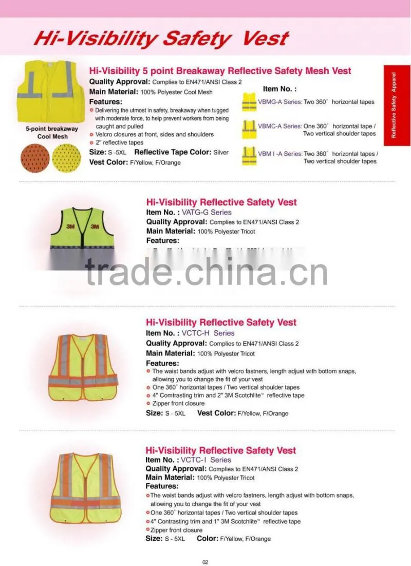 Hi-Visibility LED safety V type mesh reflective vest