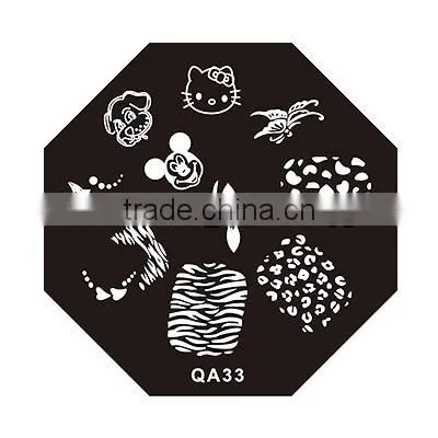 DIY nail art nail tools QA series stainless nail art stamping plates