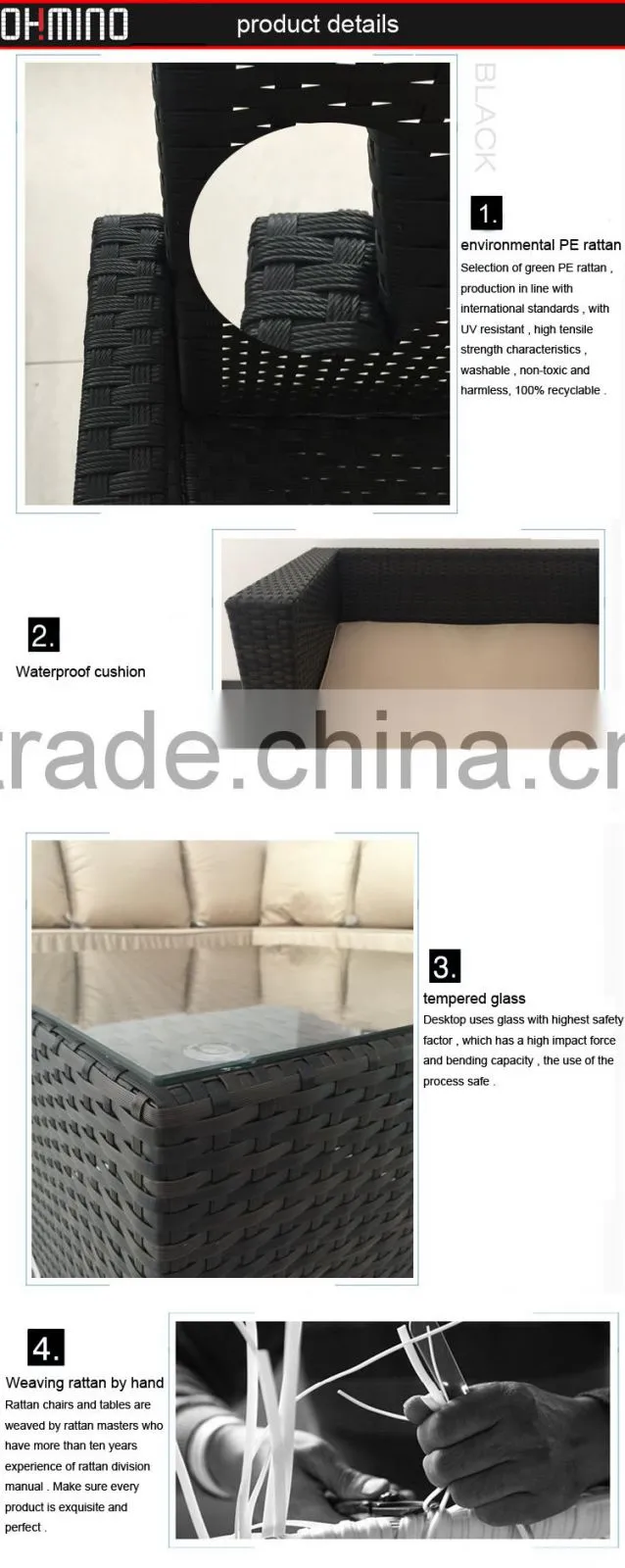 SF-0157 poly rattan furniture outdoor