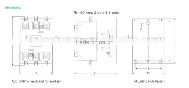 UL CJX2 magnetic contactor AC contactor UL list all type contactor
