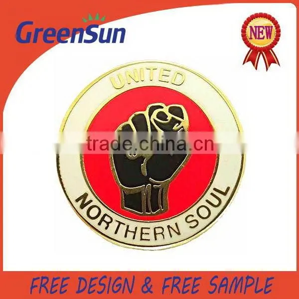 Competitive price rich for design ribbon metal badges