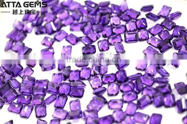 Lab Created Amethyst 16x12mm synthetic large amethyst crystal