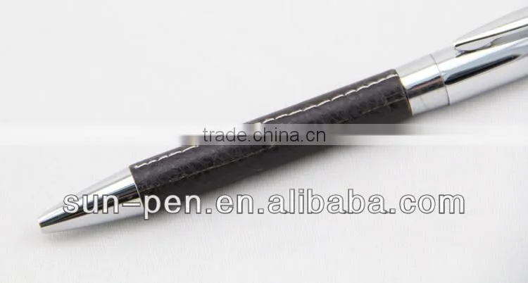 Exclusive ballpoint pens leather paint pens