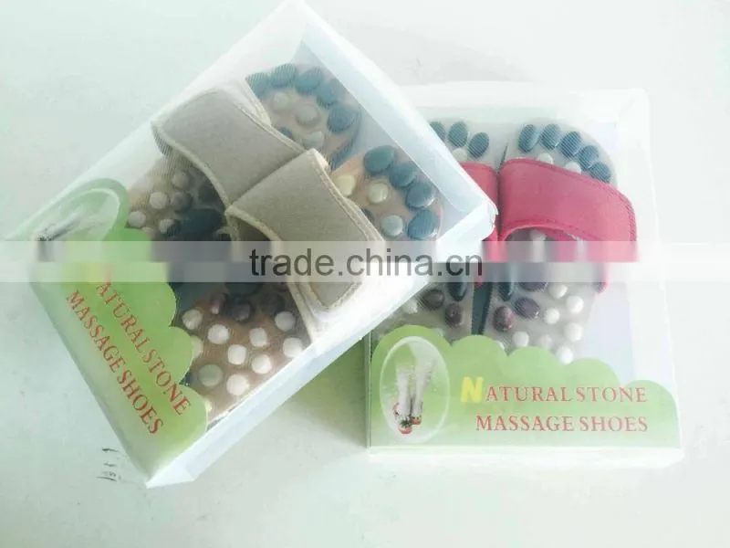 Natural Stone Massage Slipper Foot massage Shoes for Multicolor choice