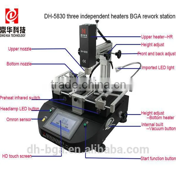 Dinghua Hot xbox 360 reballing kit bga replace machine DH-5830