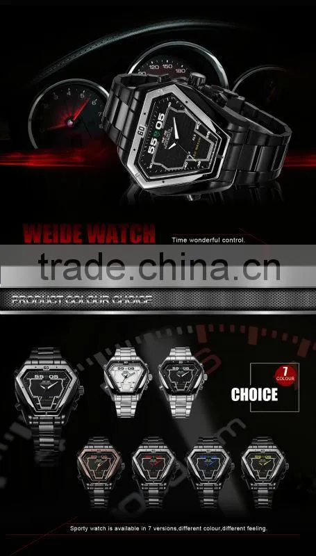 2015 Hight Quality Stainless Steel Men's led bracelet watches(WEIDE-WH1102)