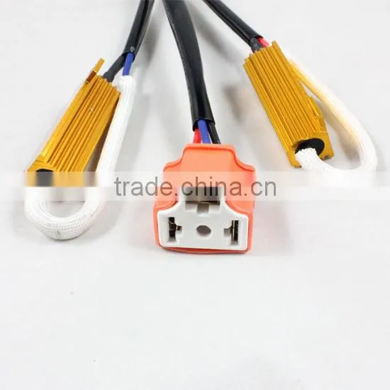 made in china auto parts dubai H4 Canbus Dual Resistor wire led canceller