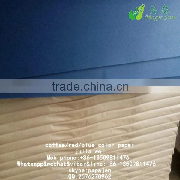 Offset printing blue cardboard industrial paper roll