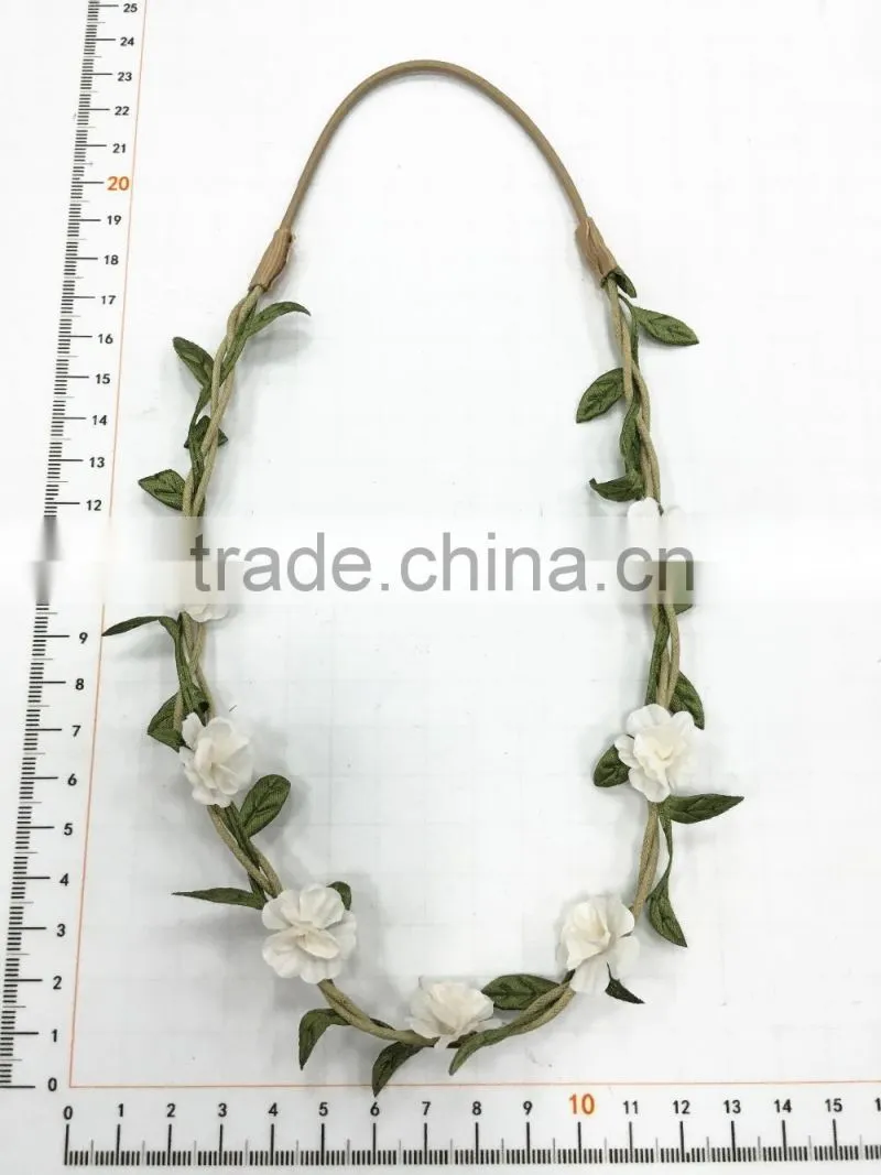 Pretty fabric flower bando headwrap for ladies