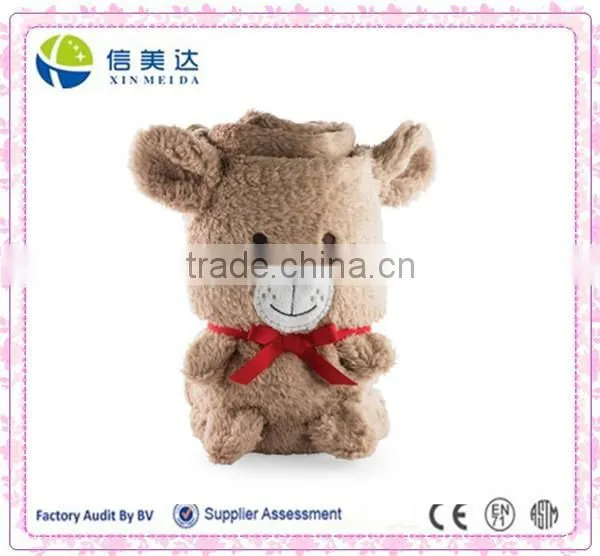 Soft pink elephant animal shaped baby fleece blanket