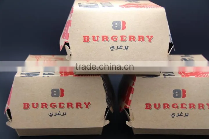 Hot cuatom printed biodegradable take away food pail