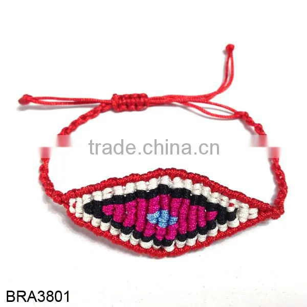 Wholesale String Knitted Macrame Turkish Eye Bracelet