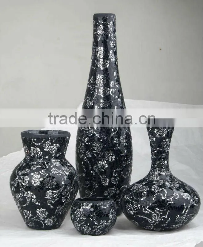 glass mosaic vase