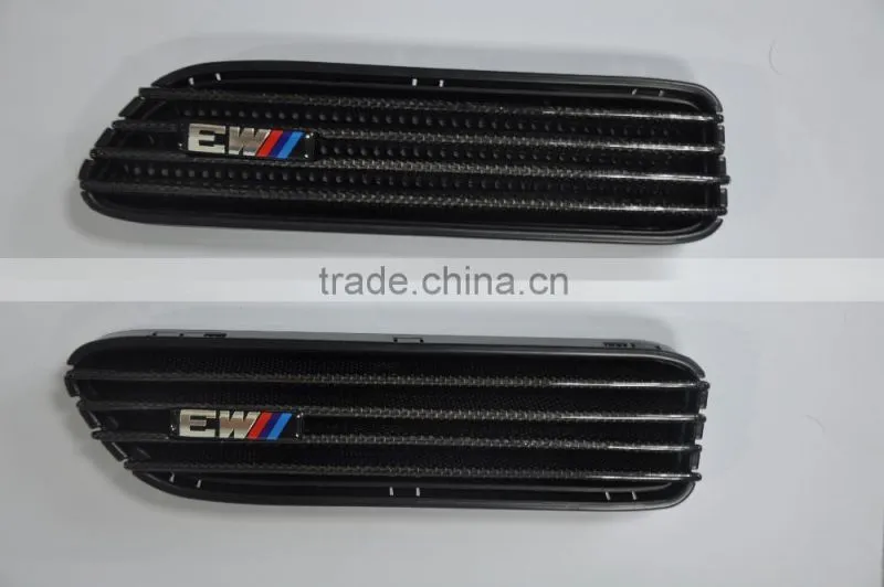 For BMW 5 Series E60 E61 M5 Side Fender ABS Matte Black Side Grills Side Vent