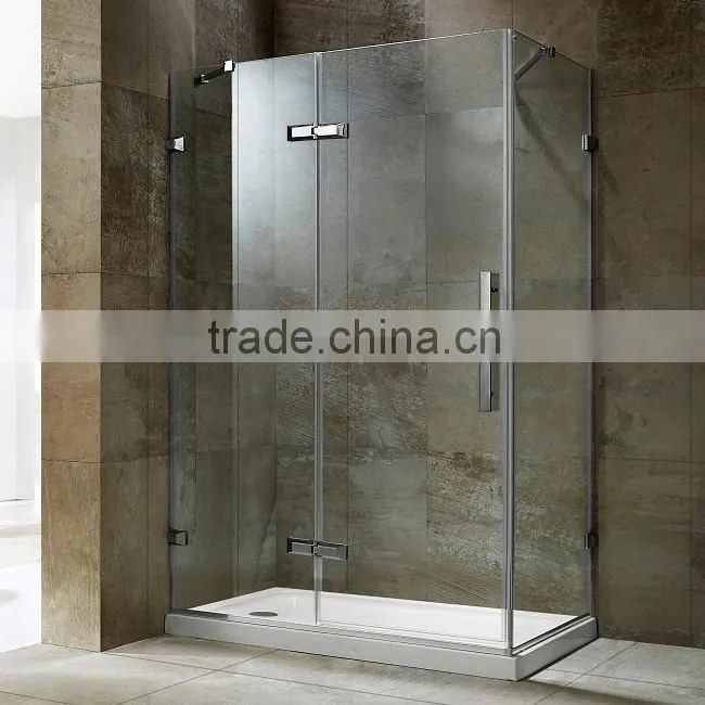 OEM service easy installation Waterproof 2 sided shower enclosure