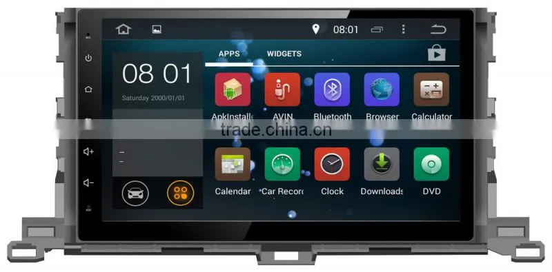 10.2 Inch android car dvd player for toyota 2015 highlander