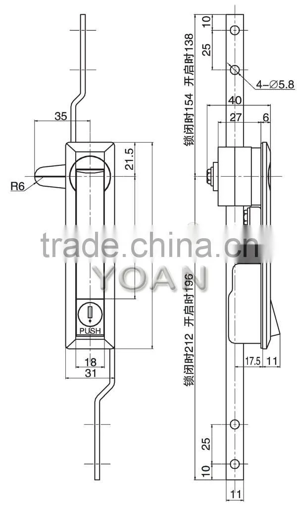 SINWE lock for electrical cabinet