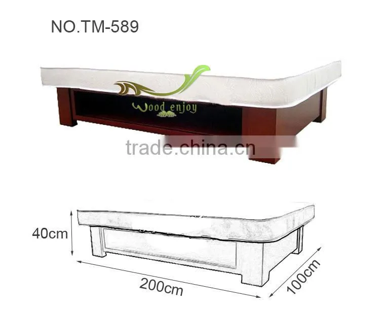 high quatity full body wood bed massage bed thai massage bed