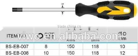 precision Hex round shank screwdriver