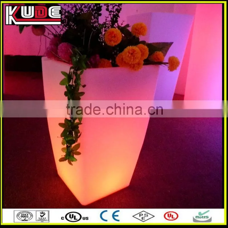 rechargeable battery LED plastic light pots in good price