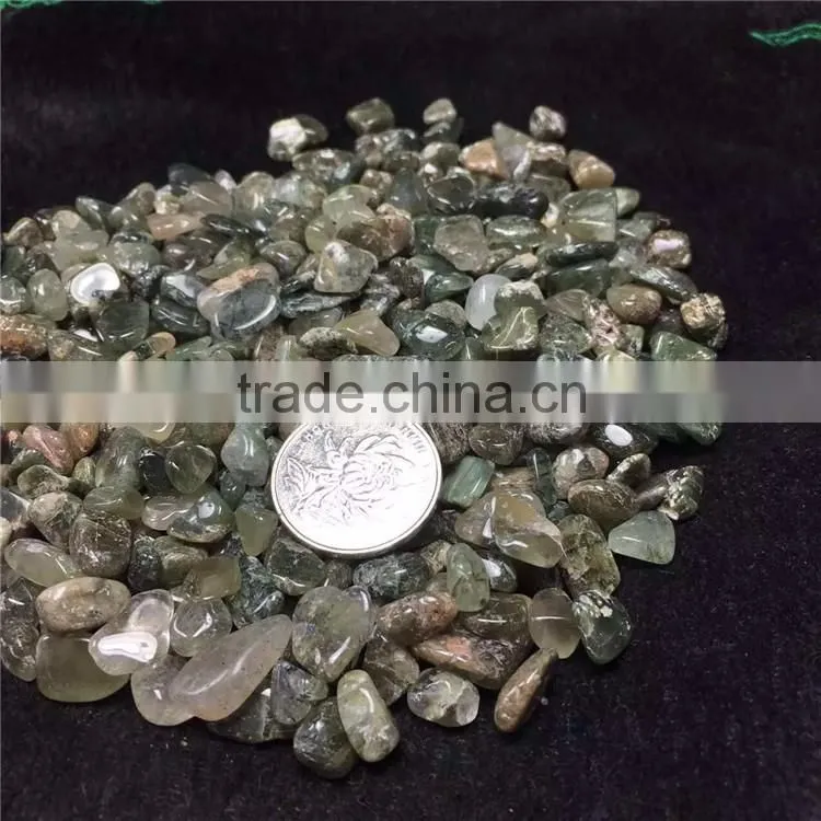 Wholesale Green Phantom Stone Gravel Crystal Macadam