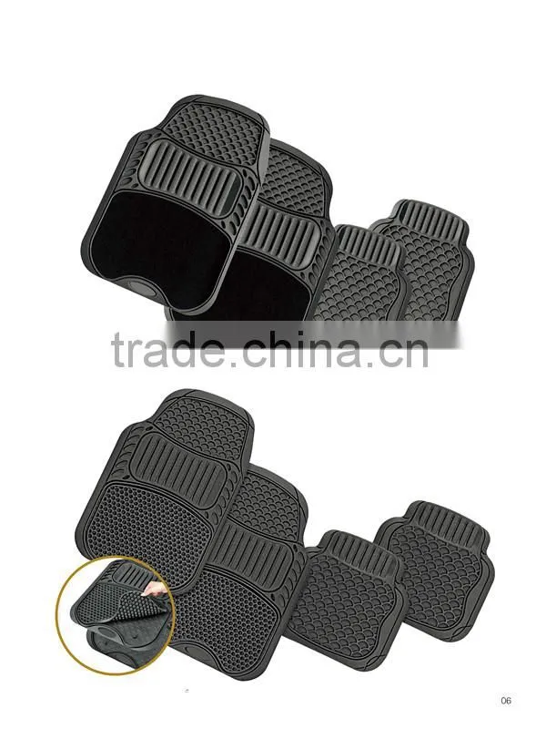 High quality Classic Heavy Duty Carpet Embossed PVC Car Mat