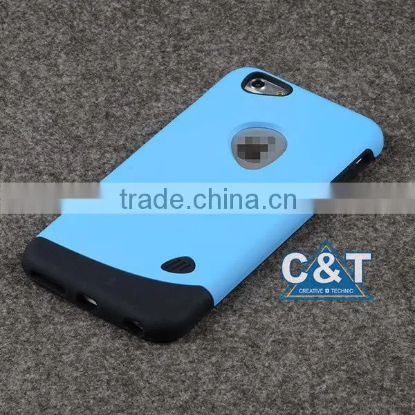 C&T Whole lastest fashionable design mobile phone cover hybrid case for iphone 6