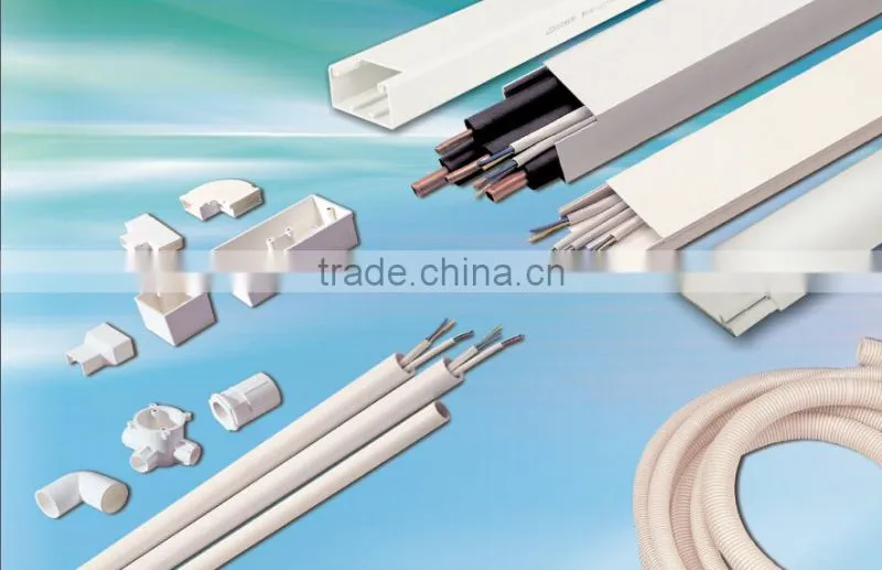 China No.1 pipe LESSO brand PVC Cable Trunking Fittings