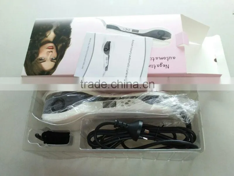 2015 Newest! Negative ion Digital auto hair curl, Magic hair curler, LCD Automatic hair curler, skype/anna294913768