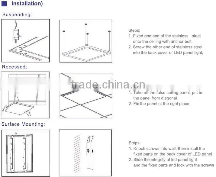 Hot Sale 9W Square LED Panel Light 300X300