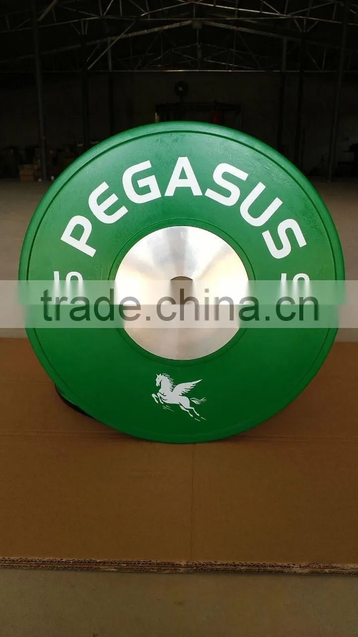 Crossfit 10kg green competition bumper plates