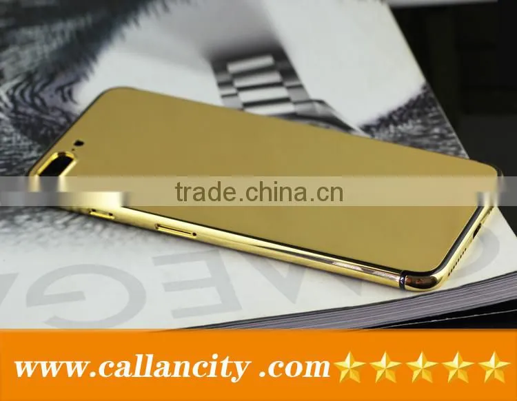 luxury plating gold for iphone 7 back gold housing cover