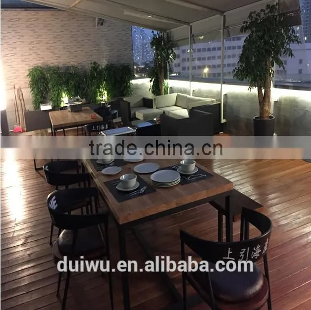 NEW design Dining table and chairs set restaurant furniture foshan