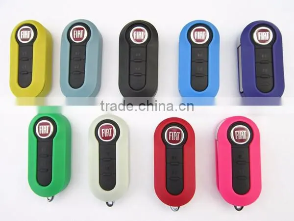 Okeytech Fiat 500 remote Car Key shell cover color for replacement oldromote Fiat 500 key shell cover