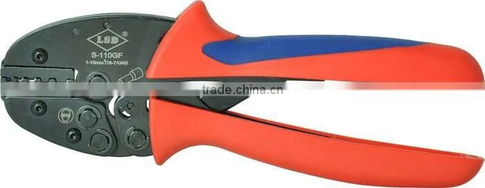 hand crimping tools S-110GF for crimp 1-10mm2 wire-end ferrules ratchet compression crimping tool