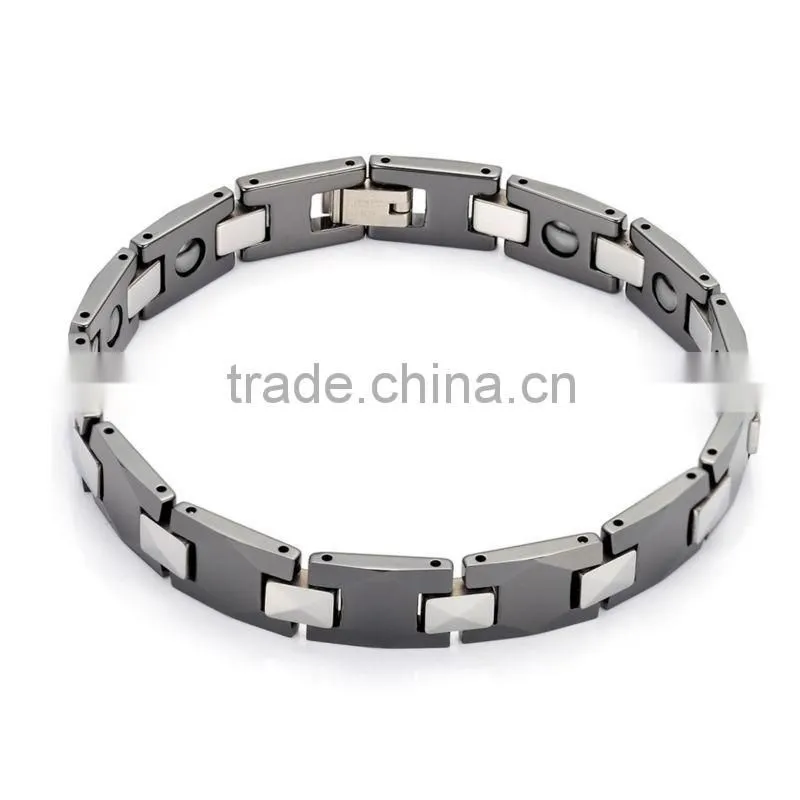 High Quality Primary Color Diamond Tungsten mens bracelet models
