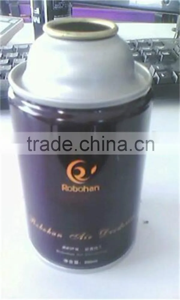 Aluminum empty aerosol body spray can