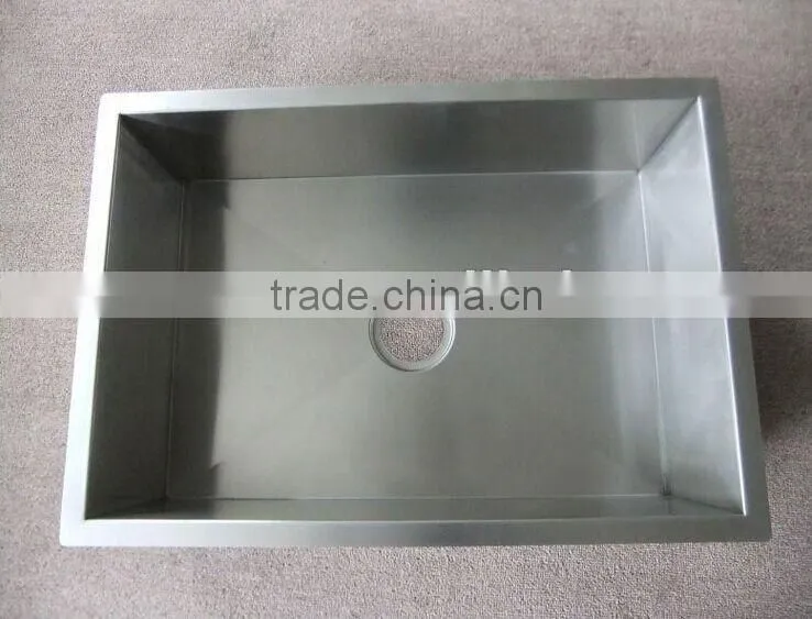 Single Bowl Stainless Steel Hand-made Kitchen Basin GR-Z7843