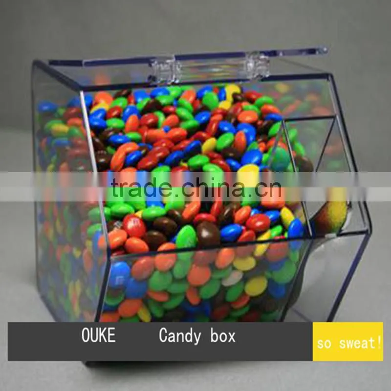 factory manufcturer acrylic cute Christmas candy boxes with lids