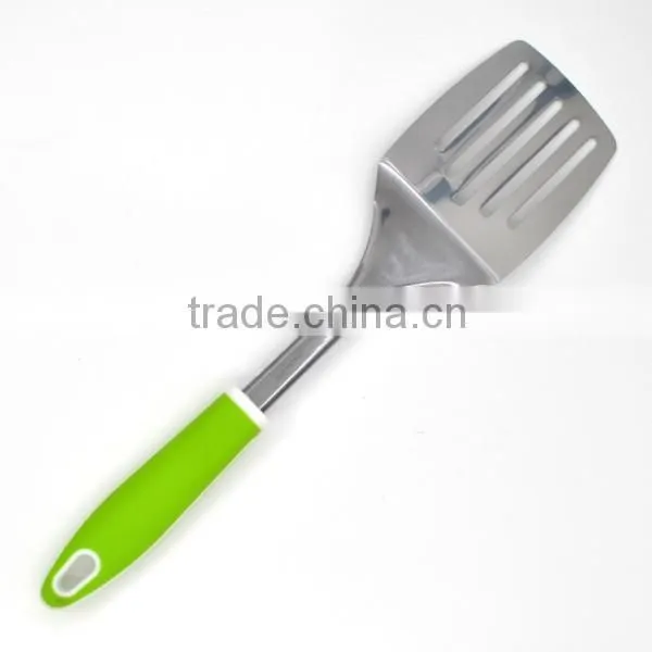 New design handle Factory Price commercial stainless steel egg flip turner