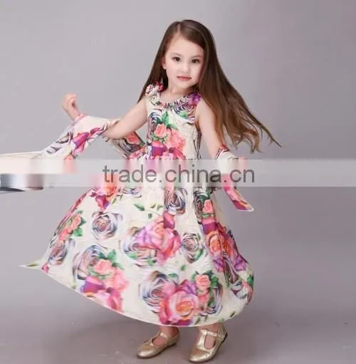 2016 boutique shop kids party dresses wholesale beautiful Princess fashion kids girls dresses