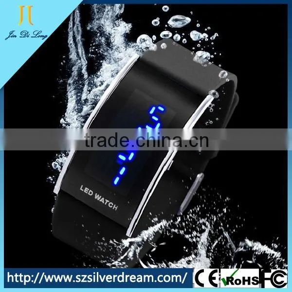 Mens Watches Stainless Steel Back Water Resistant led Watch