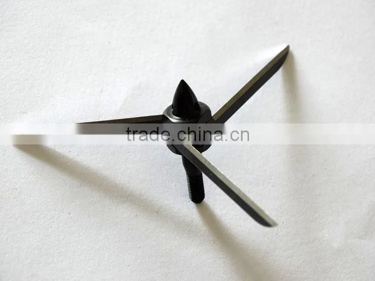 Bullhead 100 Grain 3 Blade Complete Heads Broadhead For Hunting