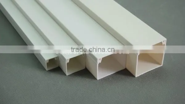 High quality pvc decorative cable trunking with sticker 20X10mm