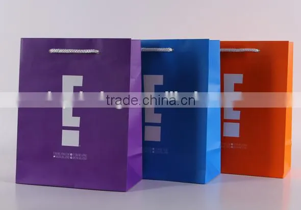 Custom new design printed packaging bag/ printed popular paper bag/ durable printed bags for shopping wholesale