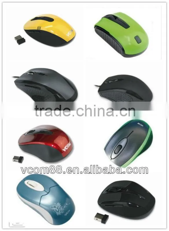 Classic black color with red wire mouse gift mouse/ black optical mouse